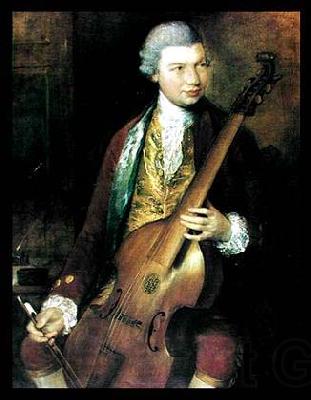 Thomas Gainsborough Portrait of the Composer Carl Friedrich Abel with his Viola da Gamba Germany oil painting art